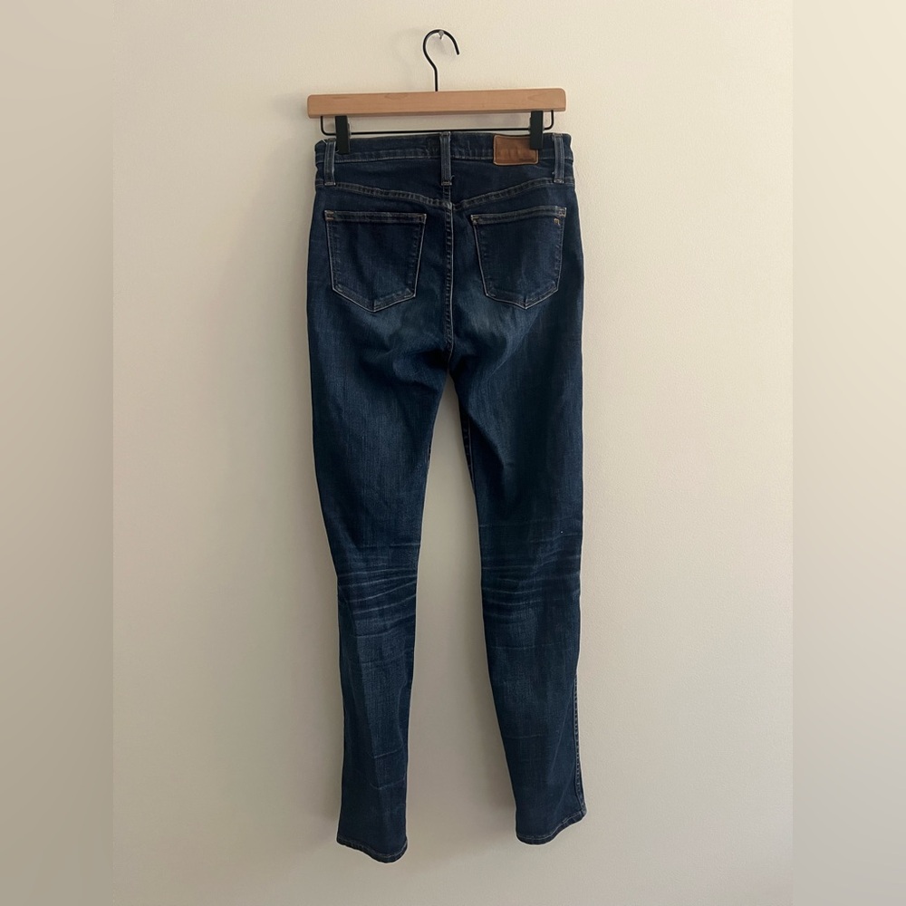 Madewell 10” High-Rise Skinny Jeans Dark Wash Size 27 - Picture 4 of 5